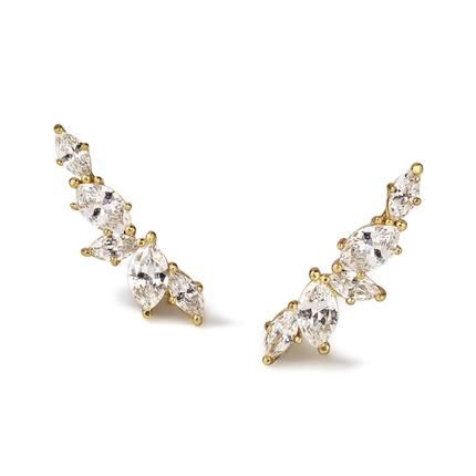 Pavé Butterfly Diamond Petite Ear Climbers - Image 3