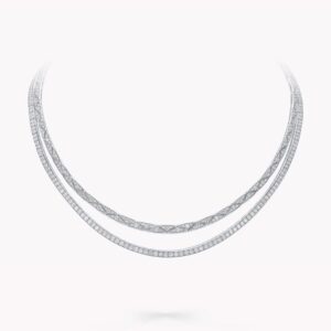 Laurence Signature Faceted Double-Strand Chain Necklace