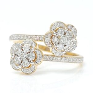 Wild Flower Double Diamond Ring