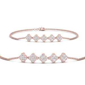 Wild Flower Petite Pavé Diamond Bracelet