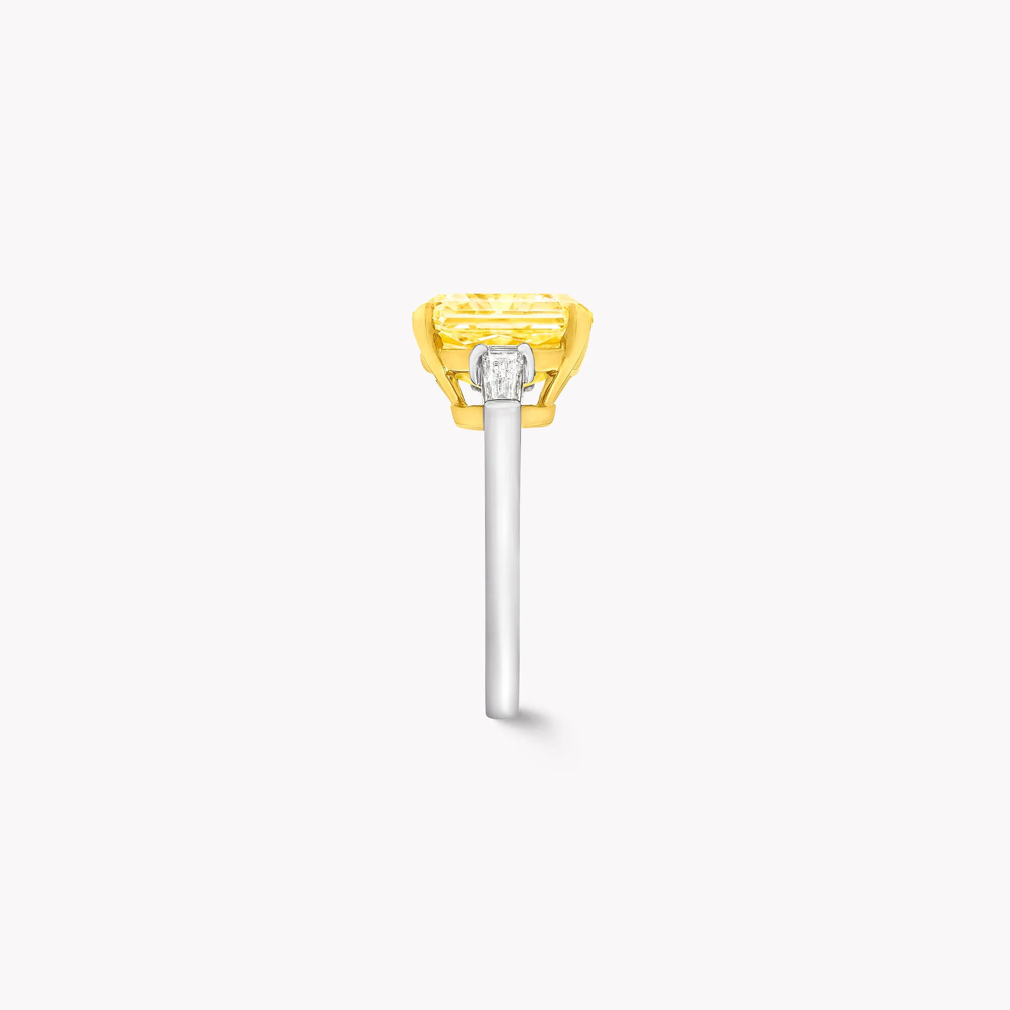 Promise Radiant Cut Yellow Diamond Engagement Ring - Image 2