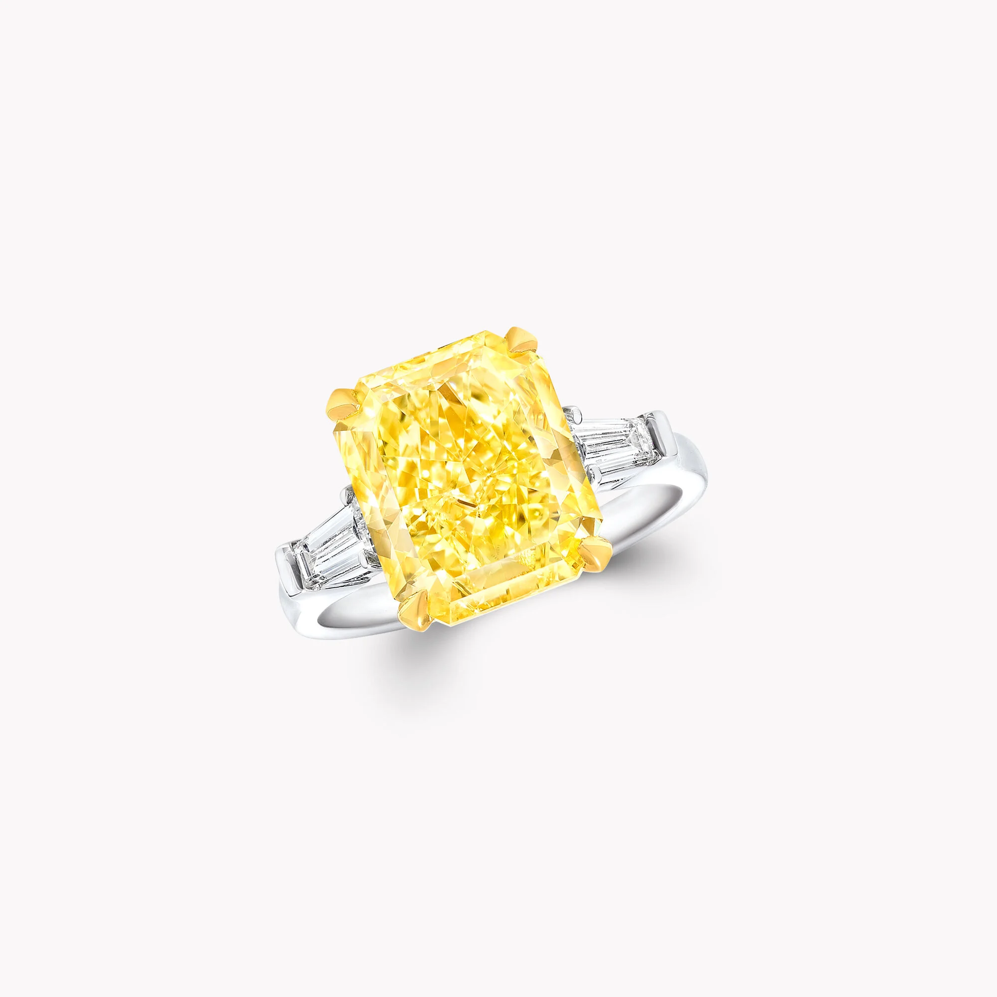 Promise Radiant Cut Yellow Diamond Engagement Ring