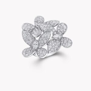 Wild Flower Triple Diamond Ring