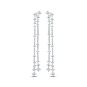 Laurence Signature Faceted Double-Strand Earrings