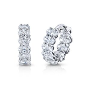 Icon 8 Oval Diamond Earrings