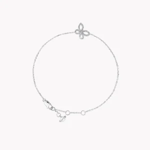 Mini Butterfly Silhouette Diamond Bracelet