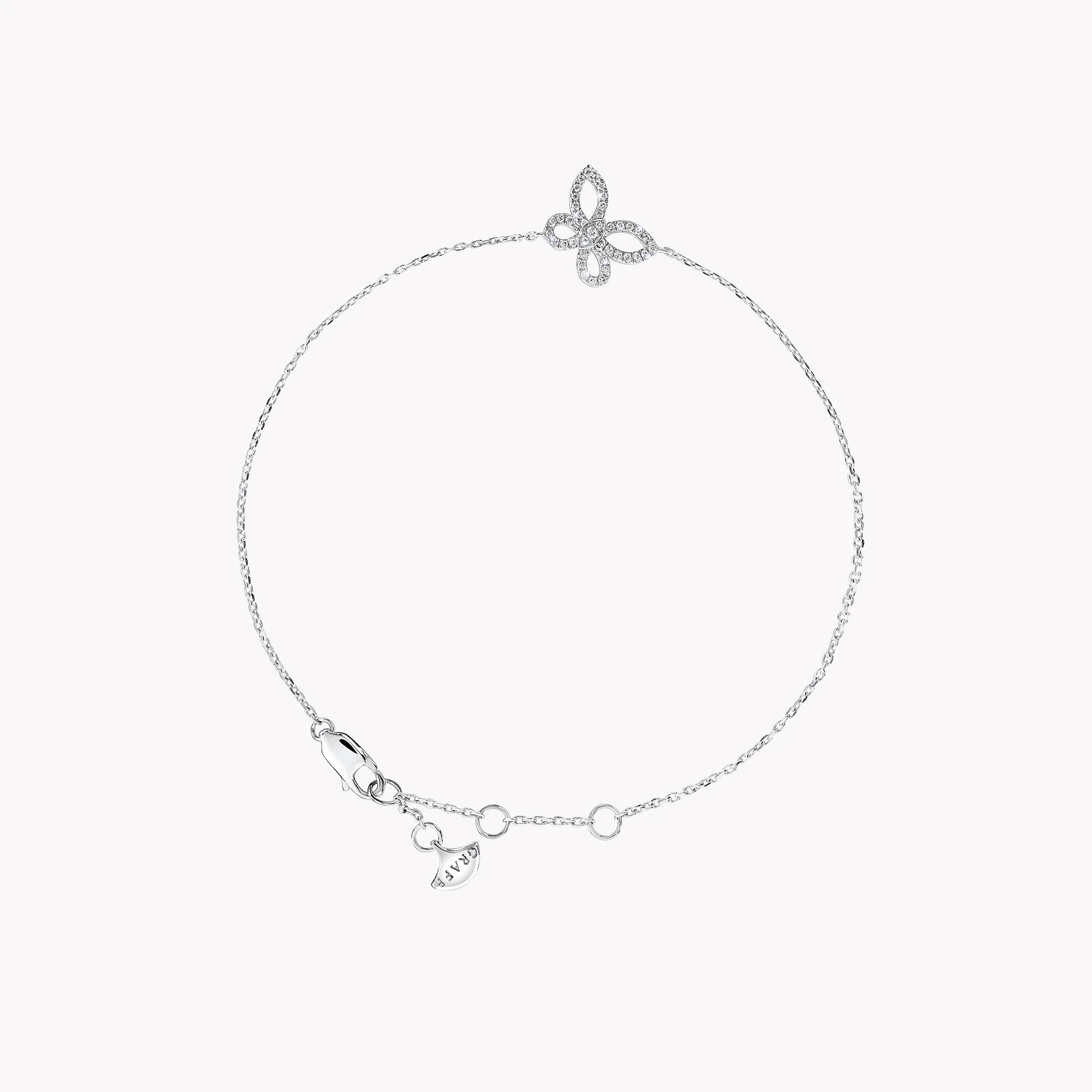 Mini Butterfly Silhouette Diamond Bracelet