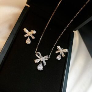 Tilda's Bow Diamond Necklace