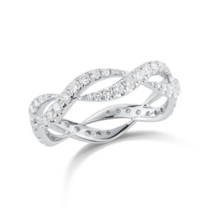 Threads Diamond Mini Ring