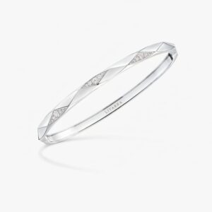 Laurence Signature Faceted Pavé Diamond Bangl