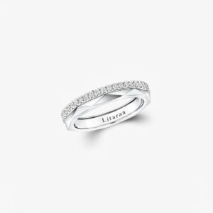 Laurence Litaraa Signature Diamond and Gold Band