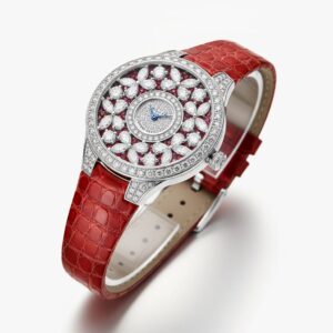 Classic Butterfly Diamond and Ruby Watch