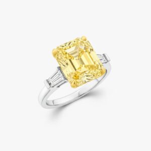 Promise Radiant Cut Yellow Diamond Engagement Ring