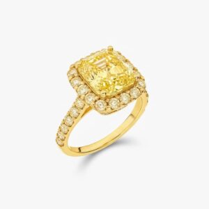 Icon Radiant Cut Yellow Diamond Engagement Ring