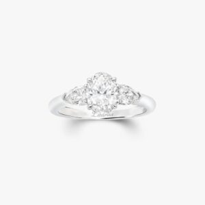 Promise Oval Diamond Engagement Ring