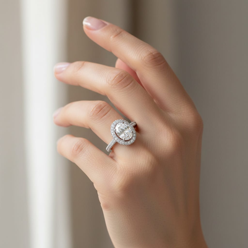 Constellation Oval Diamond Engagement Ring - Image 2