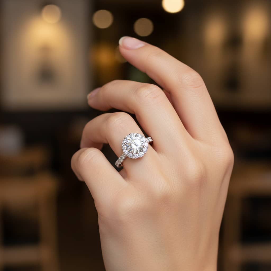 Icon Round Diamond Engagement Ring - Image 2